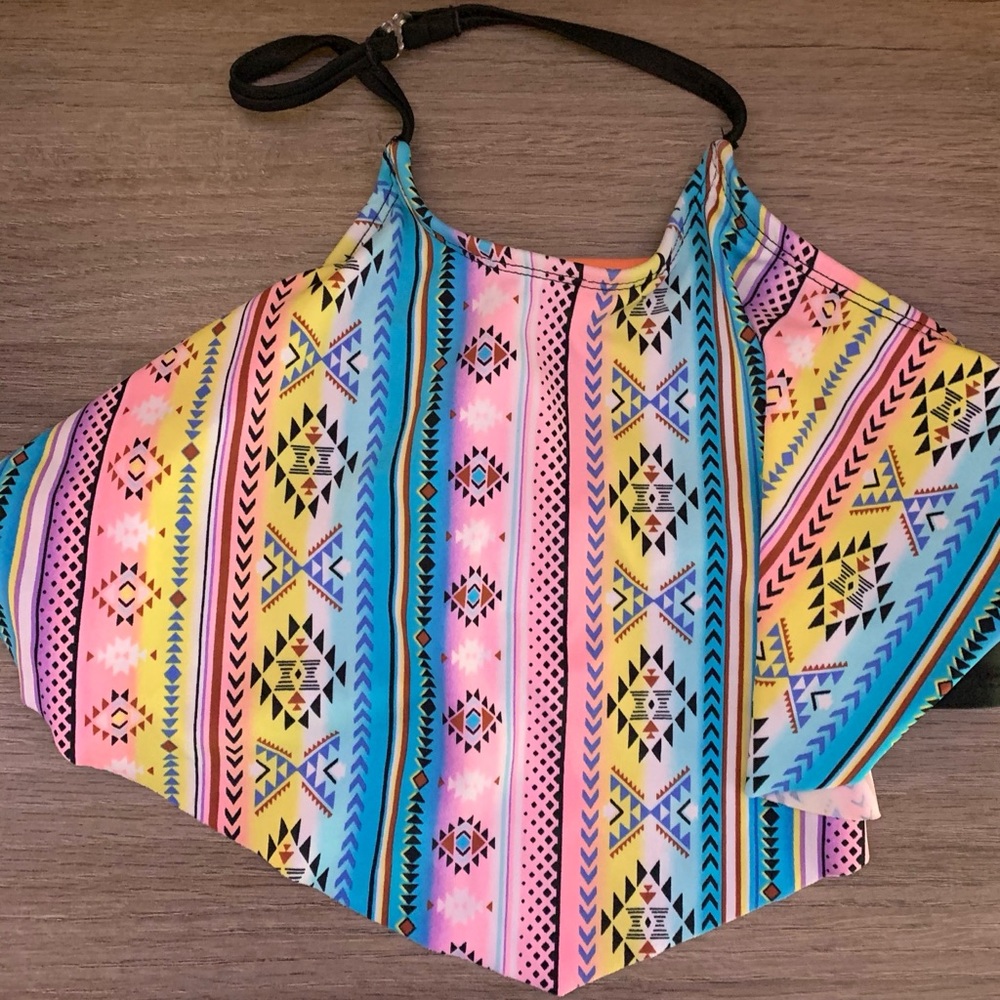 BRIGHT NEON BIKINI TOP ONE NECK STRAP